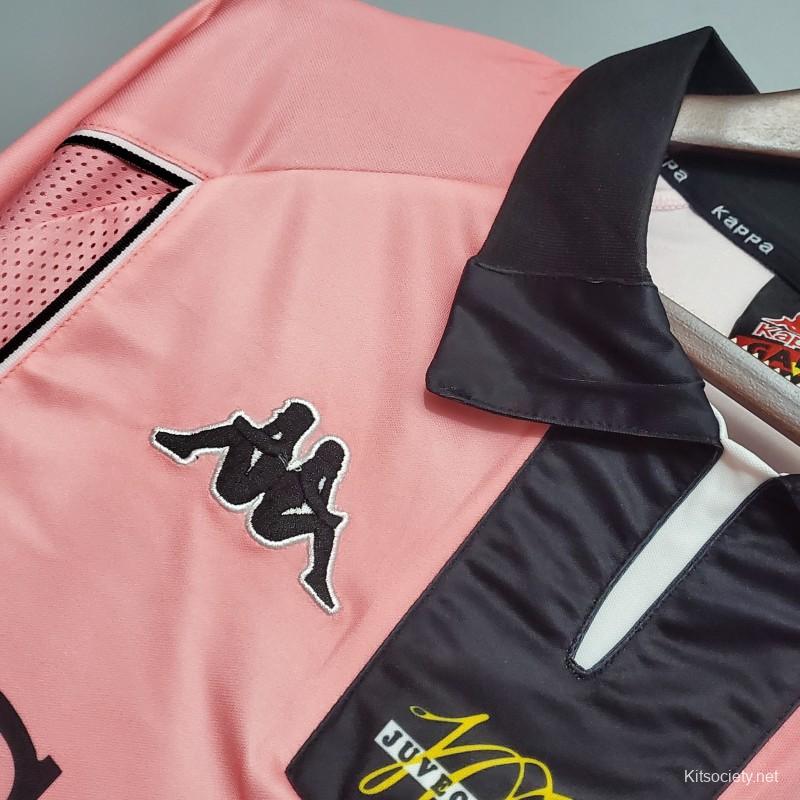 Retro 97/98 Juventus Away Pink Jersey - Kitsociety