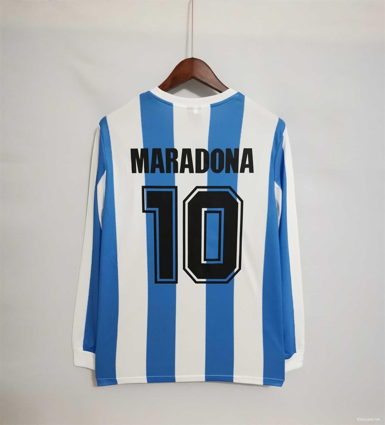 1986 Retro Argentina Home – KitsTeam