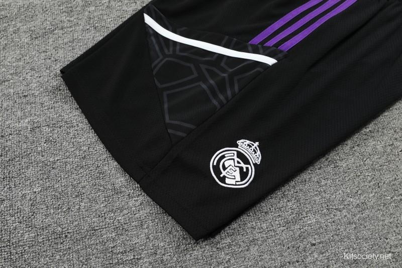 23-24 Real Madrid Purple Vest Jersey+Shorts - Kitsociety