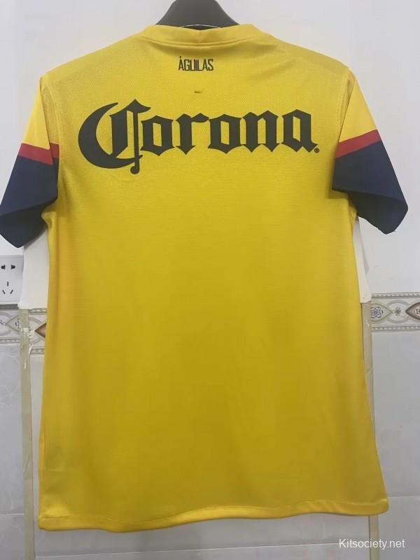 Club America Jersey Las Aguilas Black & Yellow Retro Soccer Jersey