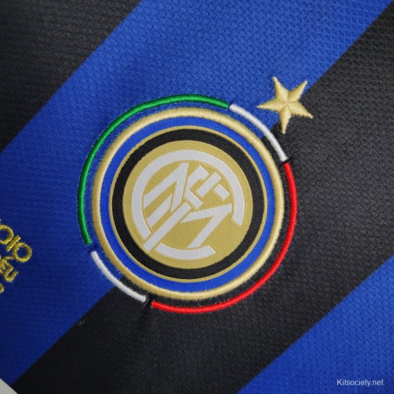 Inter Milan Jersey Custom Home Soccer Retro Jersey 2009/10