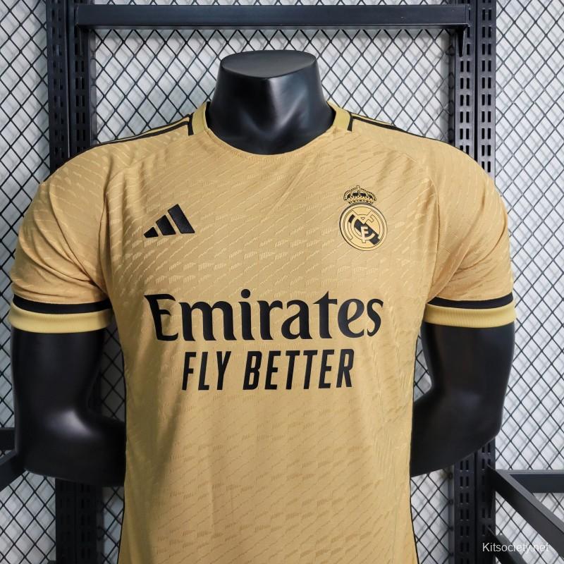 Real Madrid Black and Gold Special Vapor Jersey