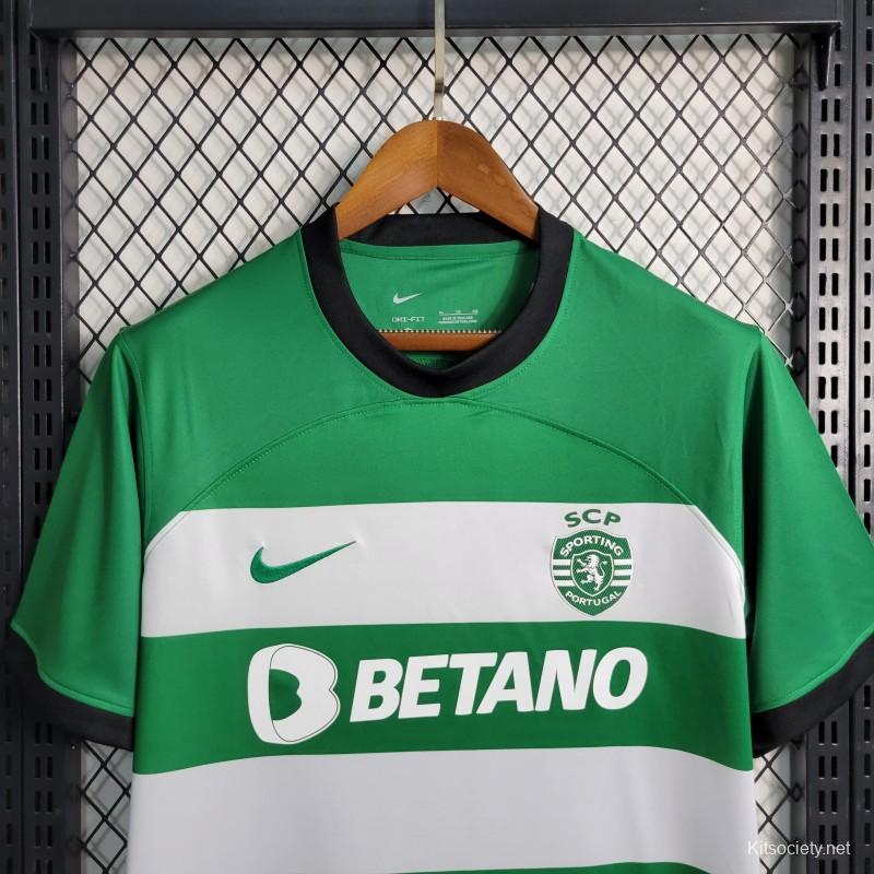 23/24 Kids Sporting Lisbon Home Jersey - Kitsociety