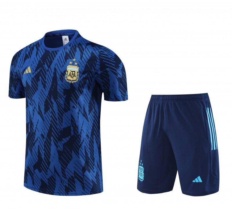 Player Version 2023 Argentina Pre-Match Navy Jersey - Kitsociety