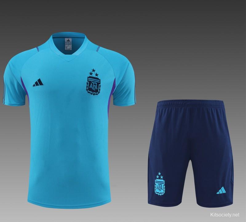 2023 Argentina Training Blue Jersey - Kitsociety