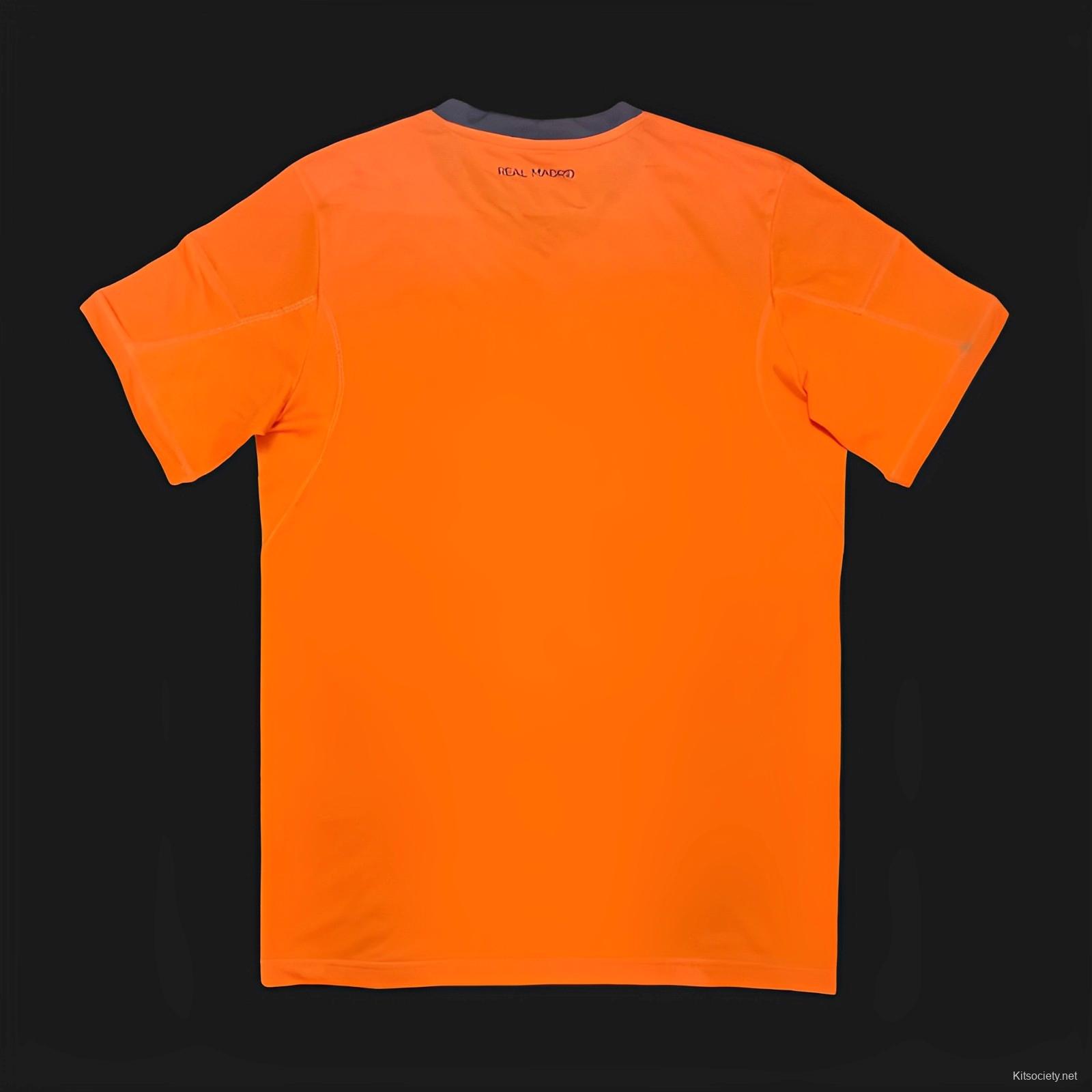 Retro 13/14 Real Madrid Third Orange Jersey Worn By Ronaldo - Kitsociety