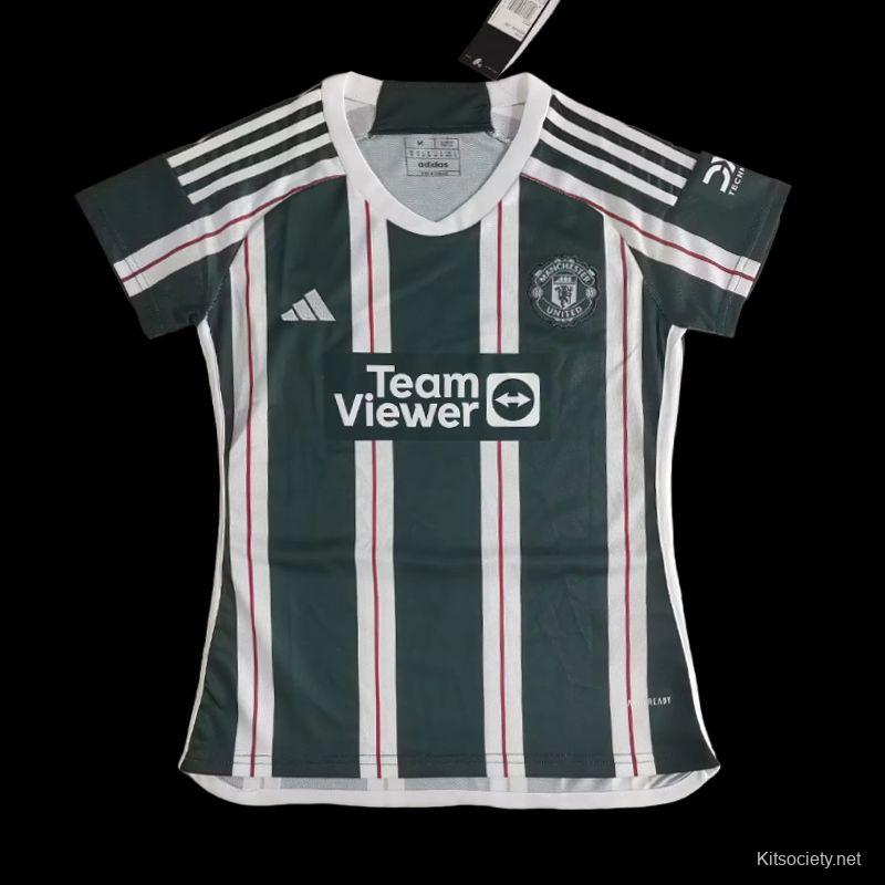 adidas Women's Manchester United 23/24 Away Jersey | IA7202