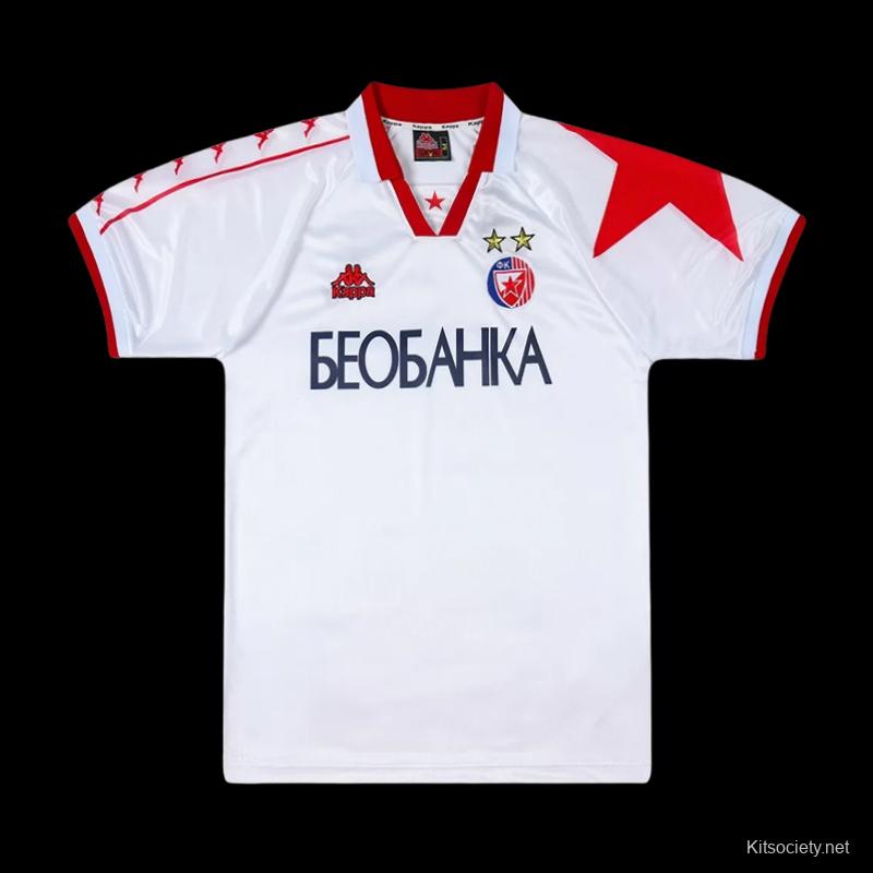 Retro 94/95 PSG White Away Jersey - Kitsociety
