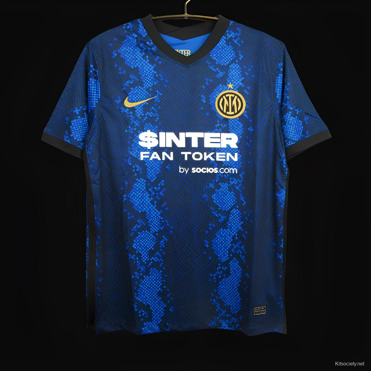 Retro 21/22 Inter Milan White Jersey - Kitsociety