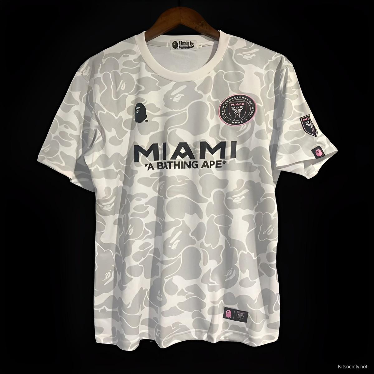 A BATHING APE x INTER MIAMI CF Camo Tee-