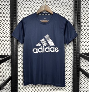 2024 Adidas  Royal Blue Cotton T-shirt #1033