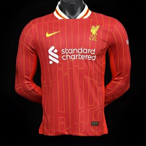 Player Version 24/25 Liverpool Home Long Sleeve Jersey